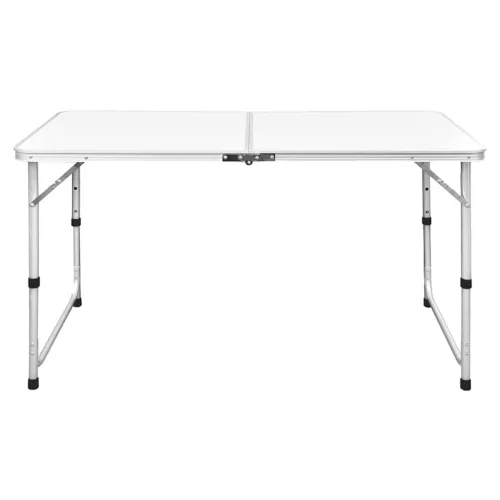 Sklopivi stol za kampiranje podesivi aluminijski 120 x 60 cm - Bijela 120 x 60 cm 1 stol Cijena