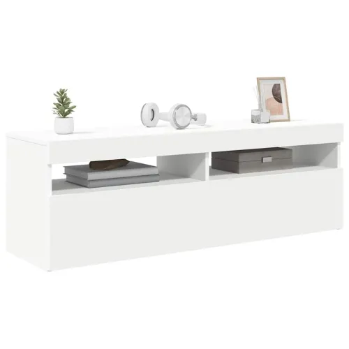 TV ormarić s LED svjetlima bijeli 120x35x40 cm - Bijela 120 cm 1 Cijena