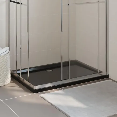 Pravokutna ABS tuš-kada crna 80 x 110 cm - Crna 80 x 110 cm Crna 80 x 110 cm Cijena