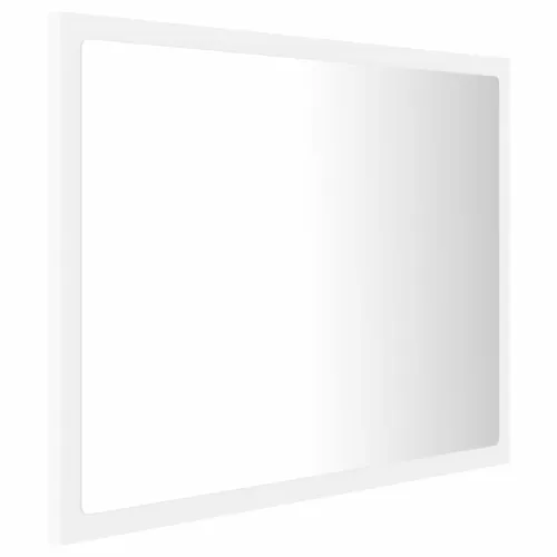 LED kupaonsko ogledalo bijelo 60 x 8,5 x 37 cm akrilno - Bijela Cijena