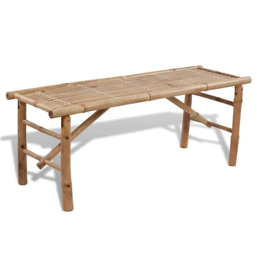 Pivski stol s 2 klupe 100 cm bambus Cijena