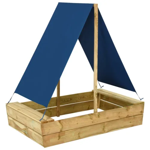 Pješčanik s krovom 80 x 60 x 97,5 cm od impregnirane borovine - 80 x 60 x 97.5 cm 1 80 x 60 x 97.5 cm Cijena