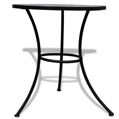 Bistro stolić crno-bijeli 60 cm s mozaikom - Crna 60 x 70 cm Cijena