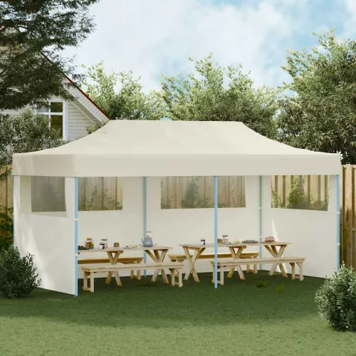 Sklopivi Pop up Šator - Pop up šator za plažu za Zabave Krem 3 x 6 m - Krem s 3 bočna zida Ne Cijena