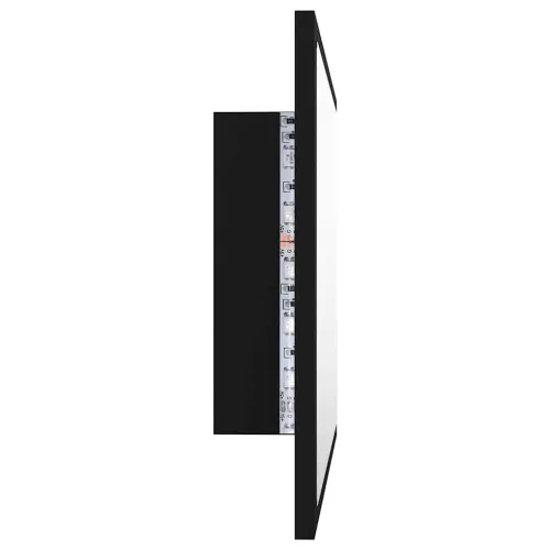 LED kupaonsko ogledalo crno 60x8,5x37 cm akrilno - Crna Cijena