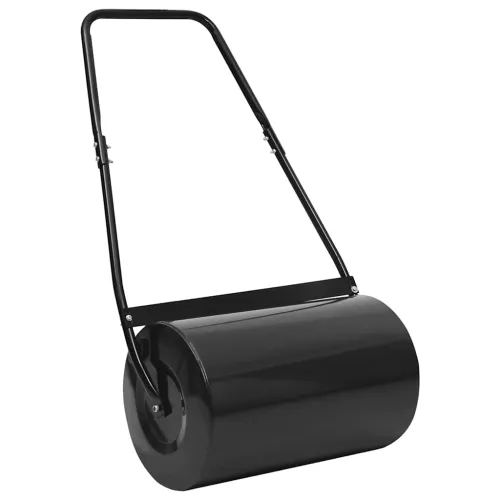 Valjak za travnjak crni 63 cm 50 L - Crna 32 x 57 cm S ručkom Cijena