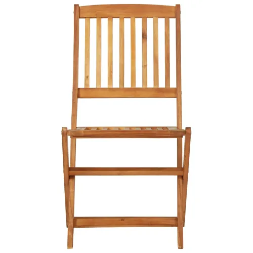 3-dijelni sklopivi vrtni blagovaonski set masivno drvo bagrema - Bez naslona za ruke Okruglo 70 cm Cijena