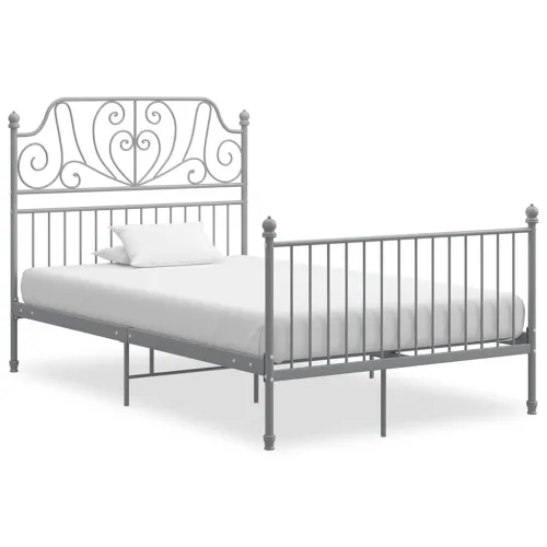 Okvir za krevet sivi metalni 120 x 200 cm - Siva 120 x 200 cm Cijena