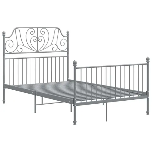 Okvir za krevet sivi metalni 120 x 200 cm - Siva 120 x 200 cm Cijena