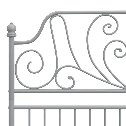 Okvir za krevet sivi metalni 120 x 200 cm - Siva 120 x 200 cm Cijena