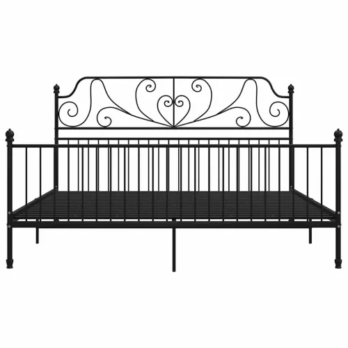 Okvir za krevet crni metalni 180 x 200 cm - Crna 180 x 200 cm Cijena