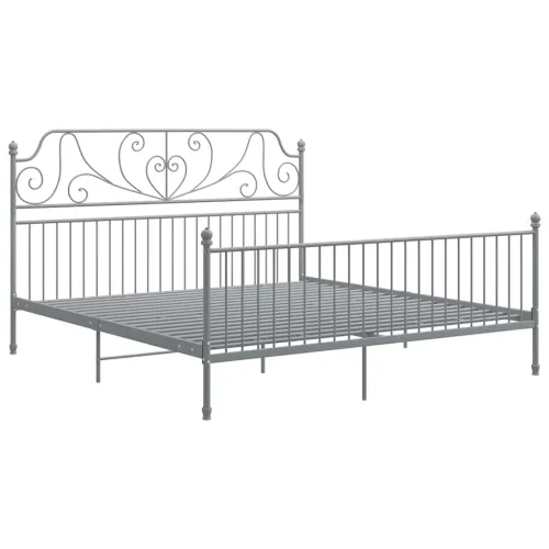 Okvir za krevet sivi metalni 180 x 200 cm - Siva 180 x 200 cm Cijena