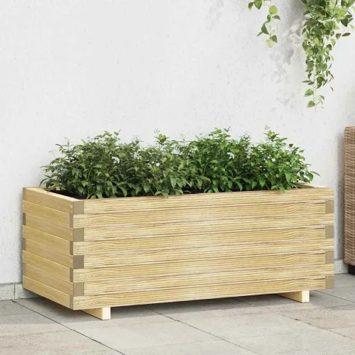 Povišena gredica 100 x 50 x 40 cm drvena pravokutna - Bež 100 x 50 x 40 cm 1 Cijena