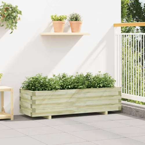 Sadilica 120 x 40 x 30 cm drvena pravokutna  - Zelena 120 x 40 x 30 cm 1 Cijena