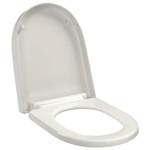 Daska za wc - Toaletna daska s mekim zatvaranjem bijela četvrtasta - Bijela 46 x 36 cm(60 - 200 mm) 1 Bijela Cijena