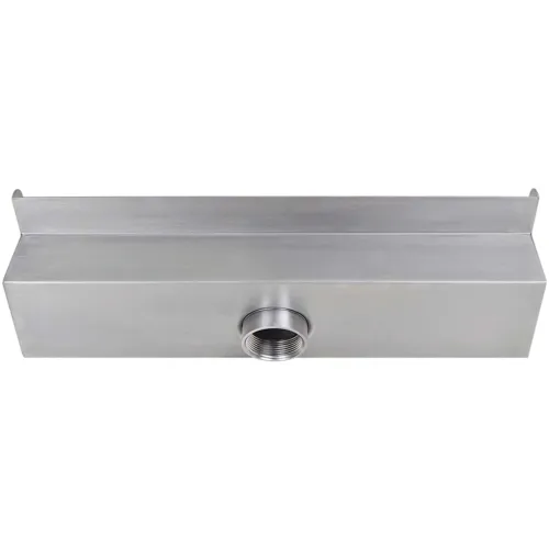 Pravokutna fontana za bazen s vodopadom LED nehrđajući čelik 45 cm - 45 cm s LED svjetlima Cijena