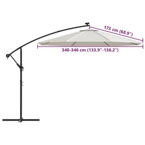 Zamjenska tkanina za suncobran Pješčano bijela 350 cm - Pijesak 350 cm Cijena