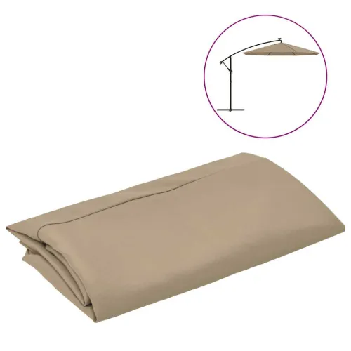 Zamjenska tkanina za suncobran Taupe 350 cm - Sivo-smeđa 350 cm 1 Sivo-smeđa Cijena