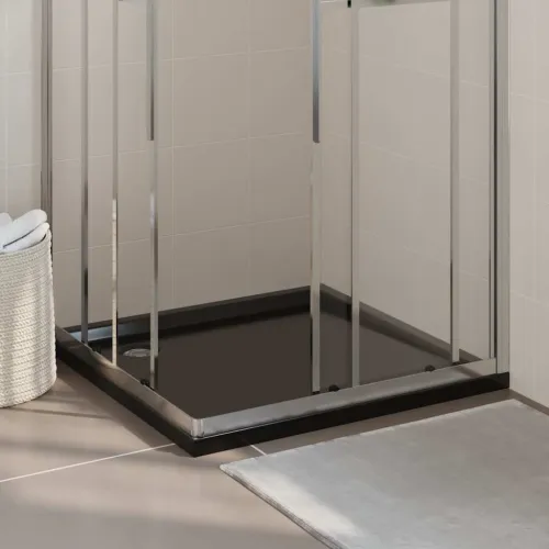 Četvrtasta tuš-kada ABS crna 90 x 90 cm - Crna 90 x 90 cm Cijena