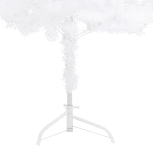 Kutno umjetno božićno drvce bijelo 240 cm PVC - Bijela 240 x 85 cm Cijena