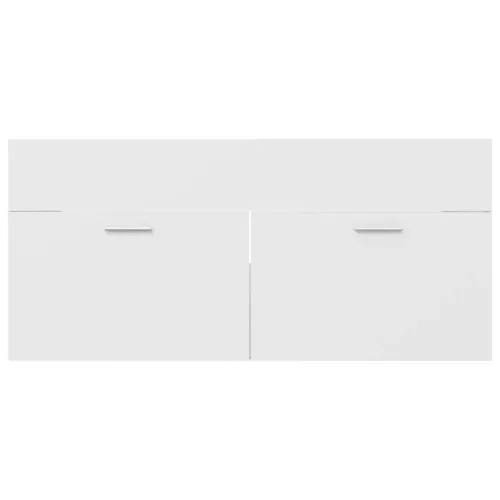 Ormarić za Lavabo - Umivaonik bijeli 100x38,5x46 cm konstruirano drvo - Bijela 100 x 38.5 x 46 cm Cijena