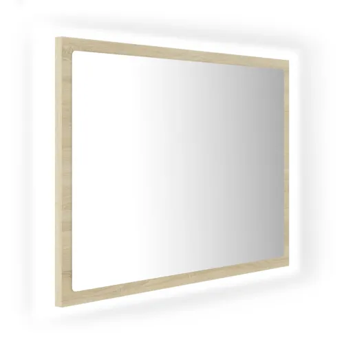 LED kupaonsko ogledalo boja hrasta sonome 60x8,5x37 cm akrilno - Sonoma hrast Cijena