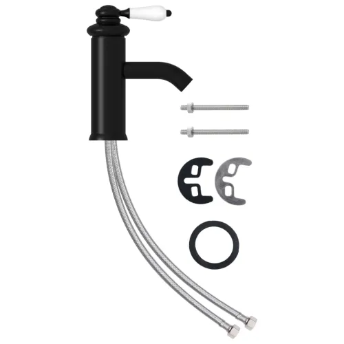 Kupaonska slavina za Lavabo - Umivaonik crna 130 x 180 mm - Crna Crna Cijena