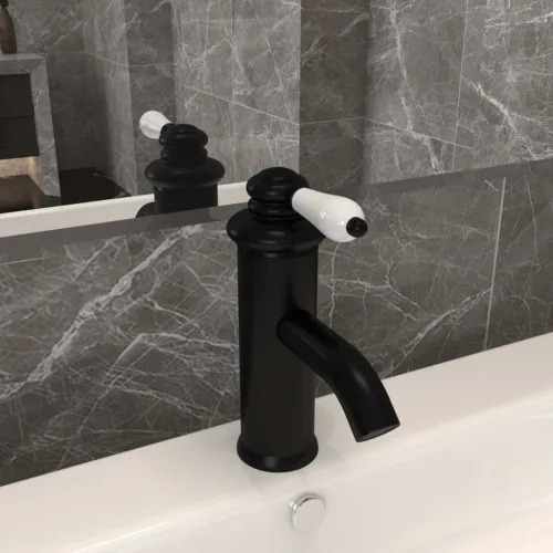 Kupaonska slavina za Lavabo - Umivaonik crna 130 x 180 mm - Crna Crna Cijena