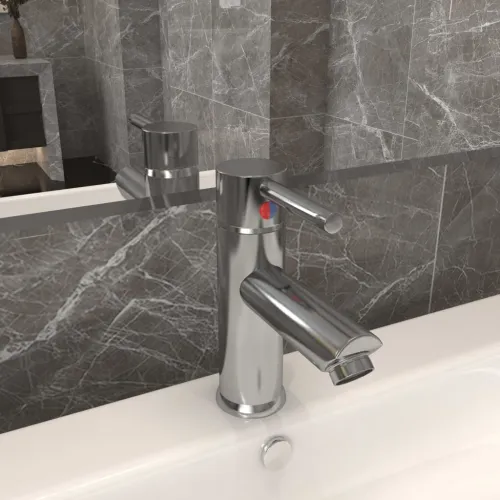 Kupaonska slavina za Lavabo - Umivaonik srebrna 130 x 176 mm - Srebrno Srebrno Cijena