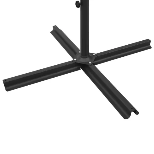 Dvostruki vrtni suncobran s čeličnim stupom 600x300 cm terakota - Terakota Cijena