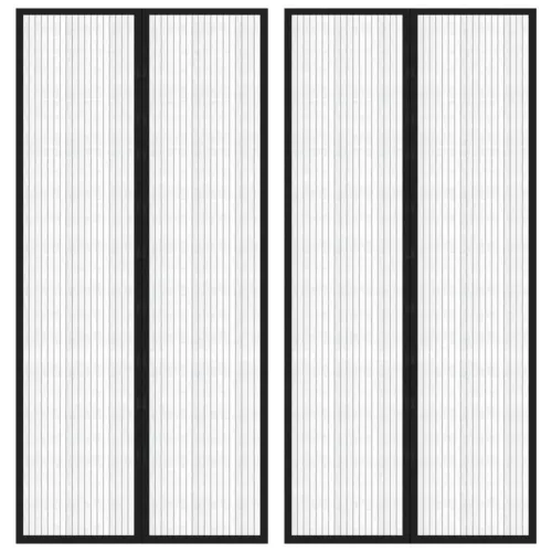 Zastori protiv insekata 2 kom s magnetima 220 x 110 cm crni - 220 x 110 cm 220 x 110 cm Cijena