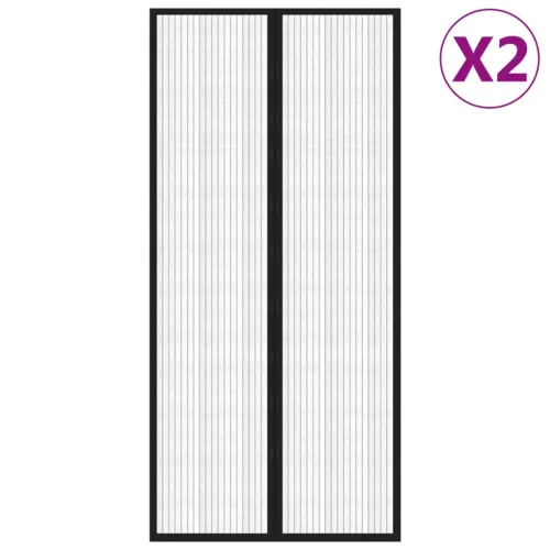 Zastori protiv insekata 2 kom s magnetima 220 x 110 cm crni - 220 x 110 cm 220 x 110 cm Cijena