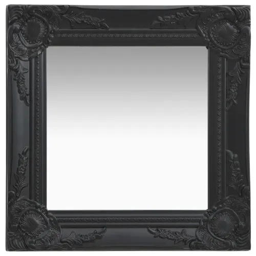 Zidno ogledalo u baroknom stilu 40 x 40 cm crno - Crna 40 x 40 cm Cijena