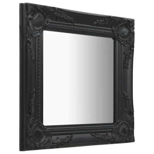 Zidno ogledalo u baroknom stilu 40 x 40 cm crno - Crna 40 x 40 cm Cijena