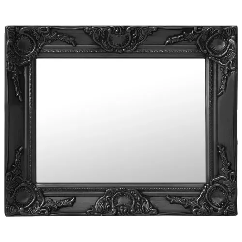 Zidno ogledalo u baroknom stilu 50 x 40 cm crno - Crna 50 x 40 cm Cijena