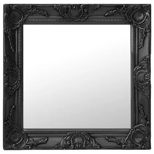 Zidno ogledalo u baroknom stilu 50 x 50 cm crno - Crna 50 x 50 cm Cijena