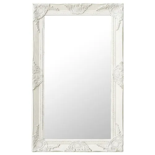Zidno ogledalo u baroknom stilu 50 x 80 cm bijelo - Bijela 50 x 80 cm 1 Bijela Cijena