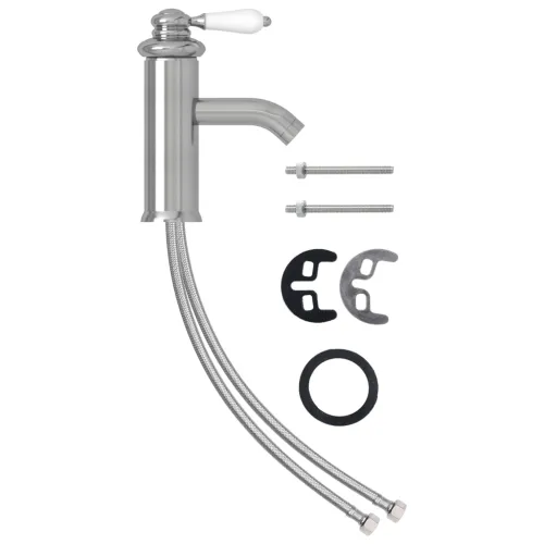 Kupaonska slavina za Lavabo - Umivaonik srebrna 130 x 180 mm - Srebrno Srebrno Cijena