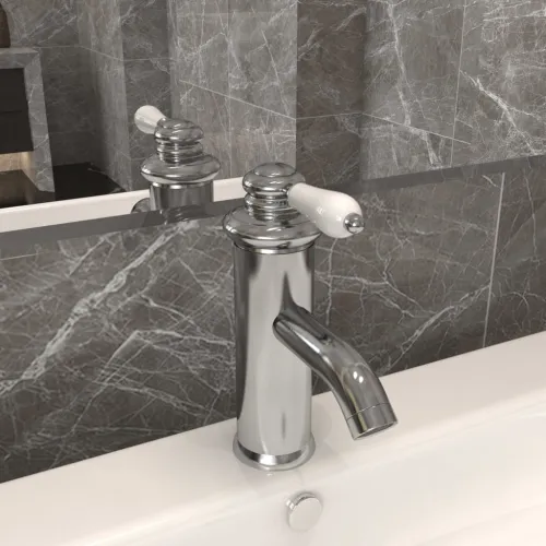 Kupaonska slavina za Lavabo - Umivaonik srebrna 130 x 180 mm - Srebrno Srebrno Cijena