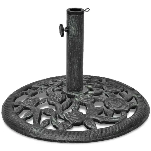 Stalak za suncobran od lijevanog željeza 12 kg 48 cm - Crna i zelena 48 x 48 x 32.5 cm Cijena