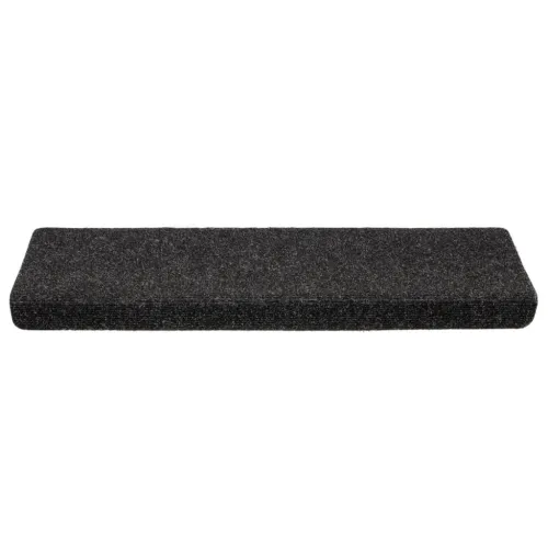 Prostirke za stepenice samoljepljive 10 kom 65x21x4 cm crne pravokutne rubove - Crna 10 Cijena