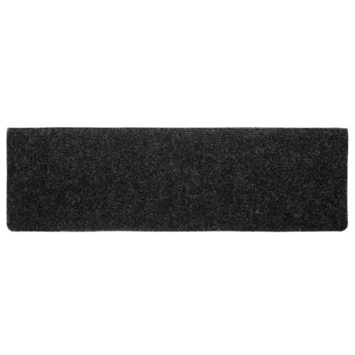 Prostirke za stepenice samoljepljive 10 kom 65x21x4 cm crne pravokutne rubove - Crna 10 Cijena