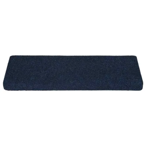 Prostirke za stepenice samoljepljive 15 kom 65x21x4 cm tamnoplave pravokutne rubove - Mornarsko plava 15 Cijena
