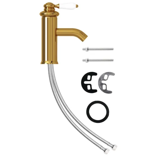 Kupaonska slavina za Lavabo - Umivaonik zlatna 130 x 180 mm - Zlatno Zlatno Cijena