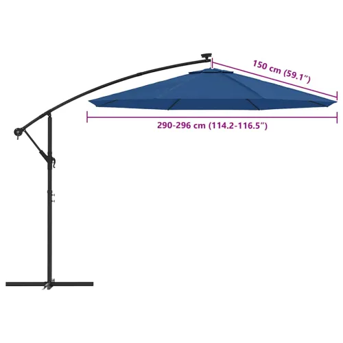 Zamjenska tkanina za suncobran Azurno plava 300 cm - Azurno plava 300 cm Cijena