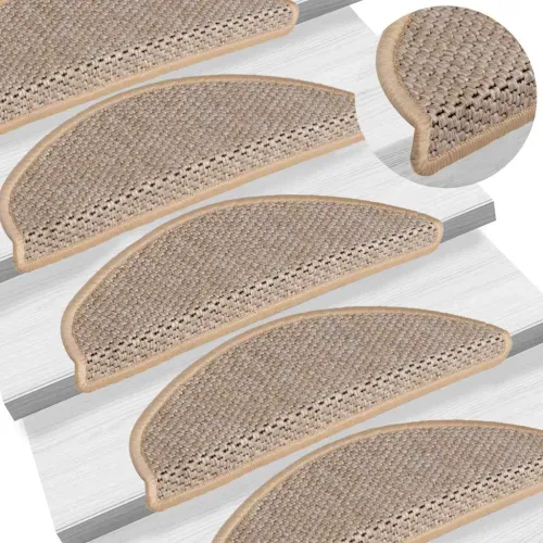 Ljepljivi tepisi za stepenice 15 kom 56x17x3 cm svjetlobež - Svjetlobež 56 x 17 x 3 cm 15 Cijena