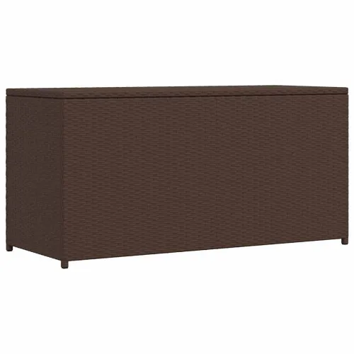 Vrtna kutija za pohranu od poliratana smeđa 120 x 50 x 60 cm - Smeđa Smeđa Cijena