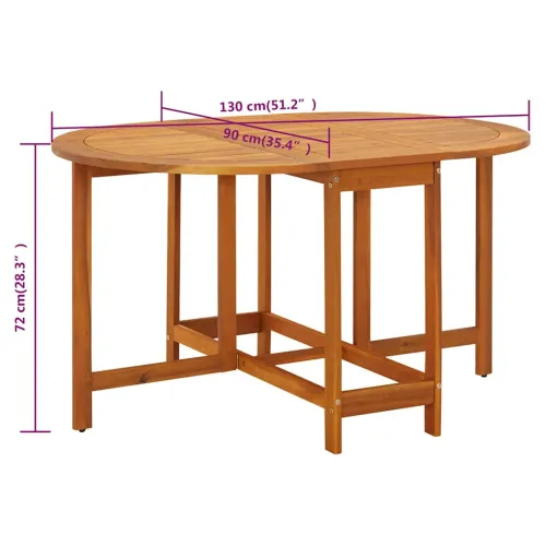 Vrtni stol od masivnog bagremovog drva 130 x 90 x 72 cm - 1 Stol od 130 cm Stol od 130 cm Cijena