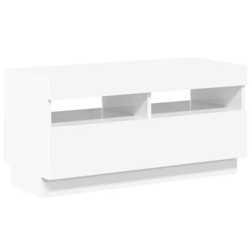 TV ormarić s LED svjetlima visoki sjaj bijeli 80 x 35 x 40 cm - Visoko sjajno bijela 1 80 cm Visoko sjajno bijela Cijena