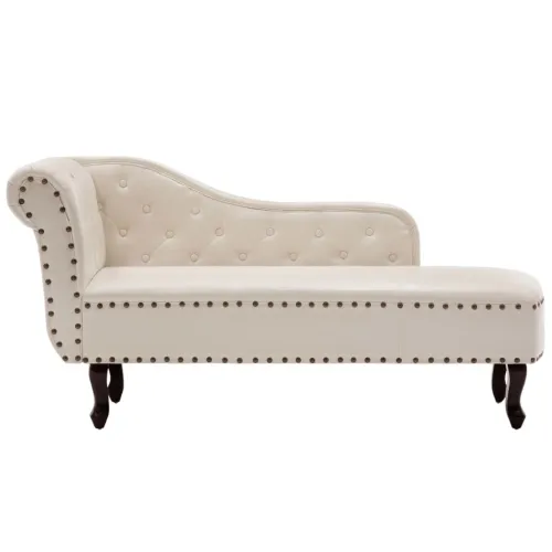 Rimska Sofa Umjetna Koža Krem Bijela - Bijela Cijena
